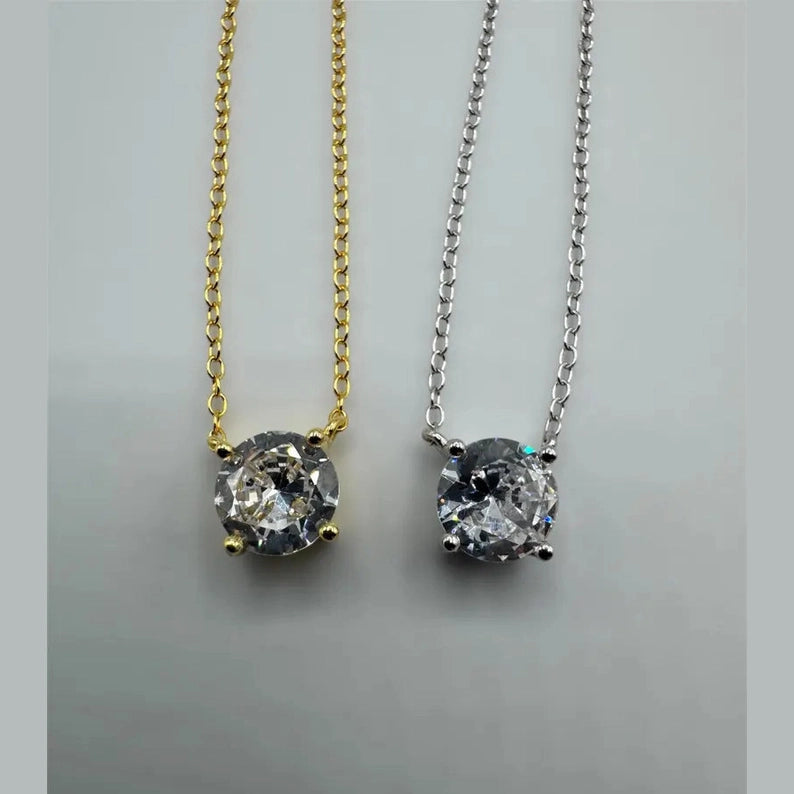 Floating Solitaire Women’s Necklace